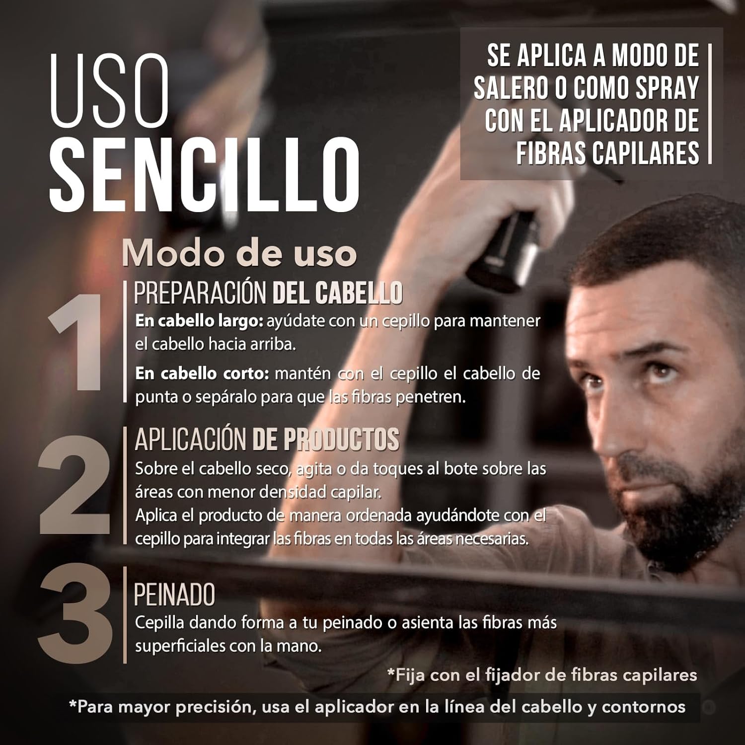 HairVit™ - Polvo de Fibra Capilar (Oculta Clareos y Pelo Fino)