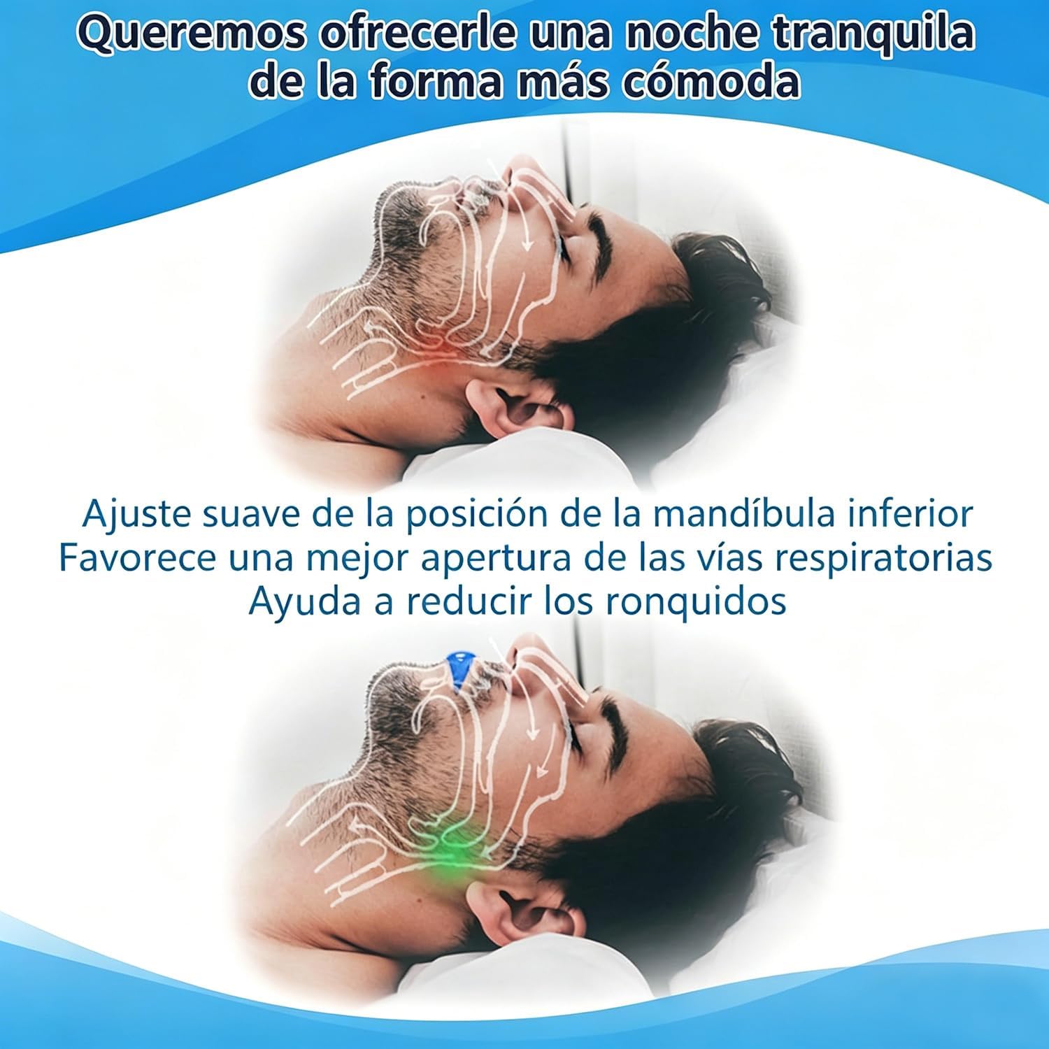 Silentium Pro™ - Bucal Antirronquidos Imperceptible y Moldeable