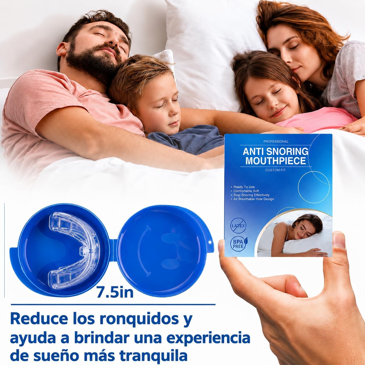 Silentium Pro™ - Bucal Antirronquidos Imperceptible y Moldeable