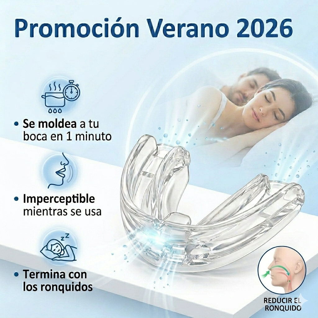 Silentium Pro™ - Bucal Antirronquidos Imperceptible y Moldeable